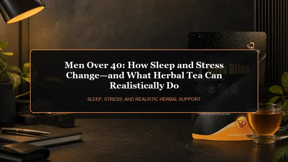 Men Over 40: How Sleep and Stress Change—and What Herbal Tea Can Realistically Do